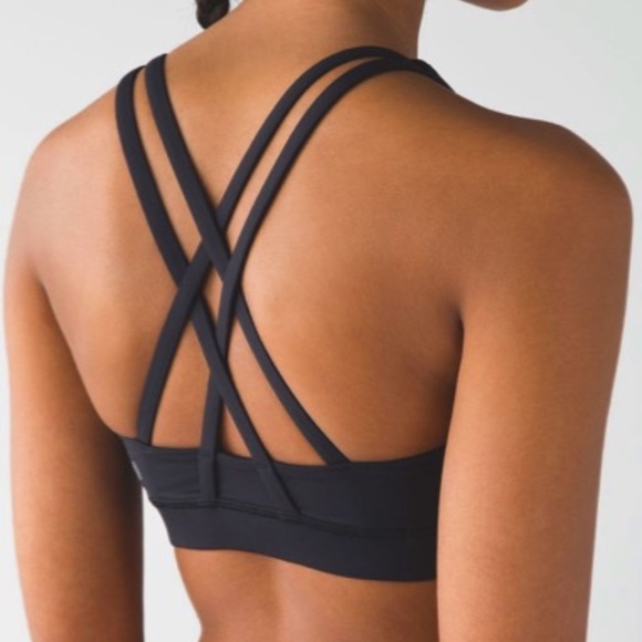Lululemon Energy Bra - Size 4 - Black - Picture 2 of 4